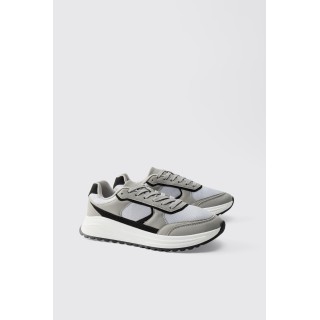 Klobige Mesh-Sneaker - Grau - 40, Grau