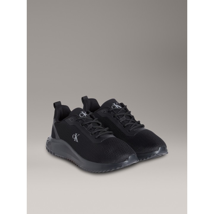 Calvin Klein Jeans Sneaker "EVA RUNNER MIX MESH", Schnürschuh, Freizeitsneaker, Halbschuh mit seitlichem CK-Logo