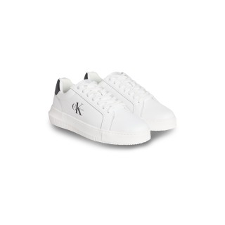 Calvin Klein Jeans Sneaker "CHUNKY CUPSOLE MONO LTH", Schnürschuh, Halbschuh, Freizeitsneaker mit seitlichem Logo