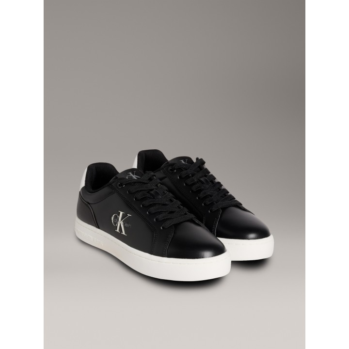 Calvin Klein Jeans Sneaker "CLASSIC CUPSOLE MONO LTH", Freizeitsneaker, Halbschuh, Schnürschuh in klassischer Optik