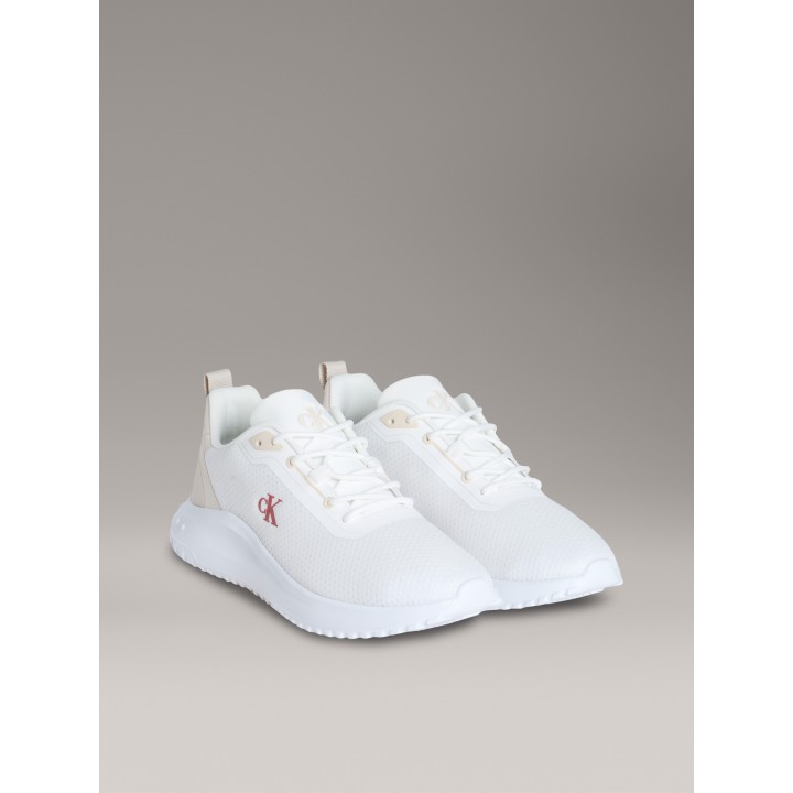 Calvin Klein Jeans Sneaker "EVA RUNNER MIX MESH", Schnürschuh, Freizeitsneaker, Halbschuh mit seitlichem CK-Logo