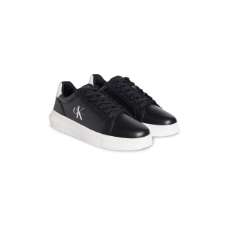 Calvin Klein Jeans Sneaker "CHUNKY CUPSOLE MONO LTH", Schnürschuh, Halbschuh, Freizeitsneaker mit seitlichem Logo