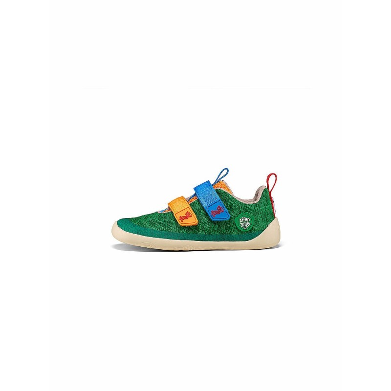 AFFENZAHN Kinder Barfußschuhe KNIT HAPPY  grün | 21