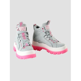 Buffalo Aspha Nc Mid Vegan Denim Sneaker