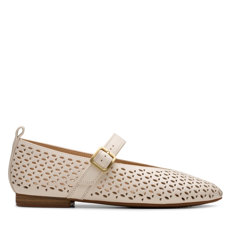 Halbschuhe Clarks Fawna Jane 26181230 Écru