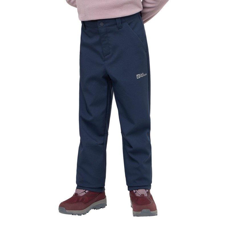 Jack Wolfskin Fourwinds Pants Kids Softshellhose Kinder 176 blue night blue