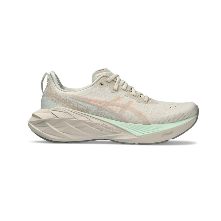 Asics Novablast 4 Beige Grün  Damenschuhe, Größe 39,5 - EUR