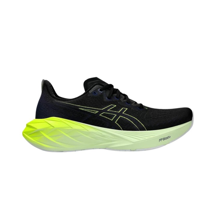 Asics Novablast 4 Schwarz Gelb  Schuhe, Größe 42 - EUR