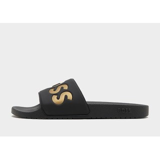 BOSS Aryeh Slides - Black - Mens, Black