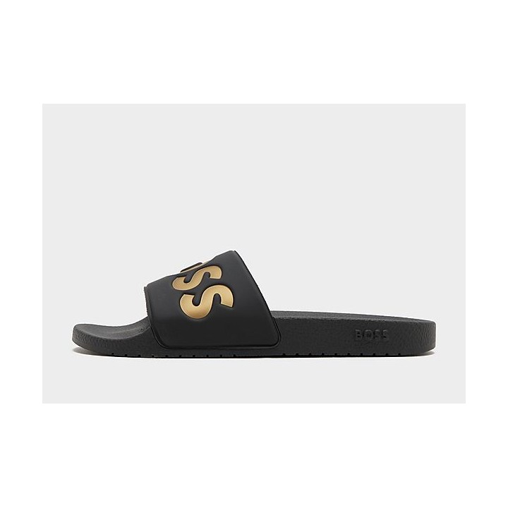 BOSS Aryeh Slides - Black - Mens, Black