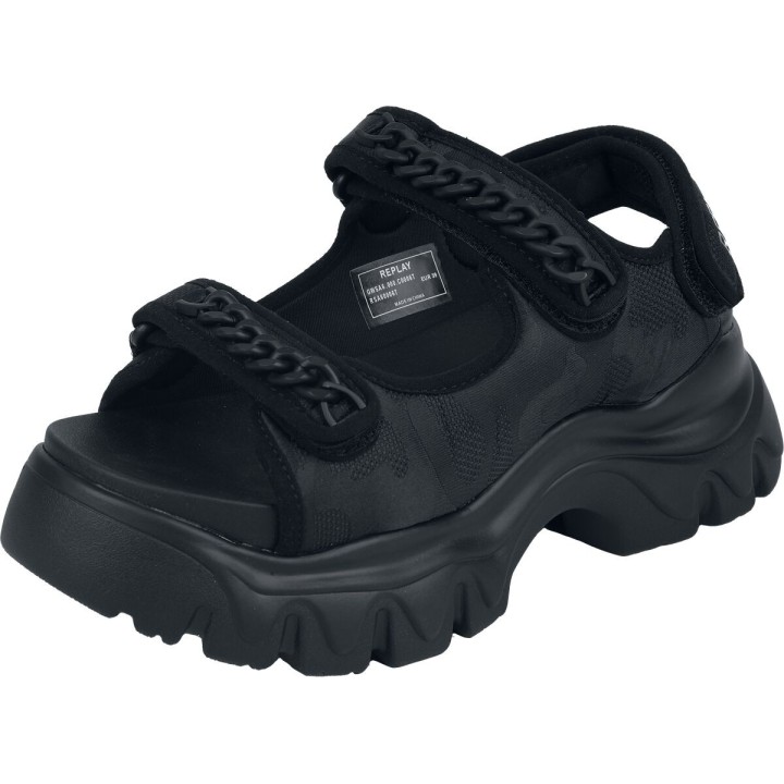 Replay Footwear Sandale - JUYCE CHAIN - EU36 bis EU41 - für Damen - Größe EU36 - schwarz