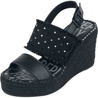 Replay Footwear Sandale - JESS DOUBLE JOY - EU36 bis EU41 - für Damen - Größe EU36 - schwarz
