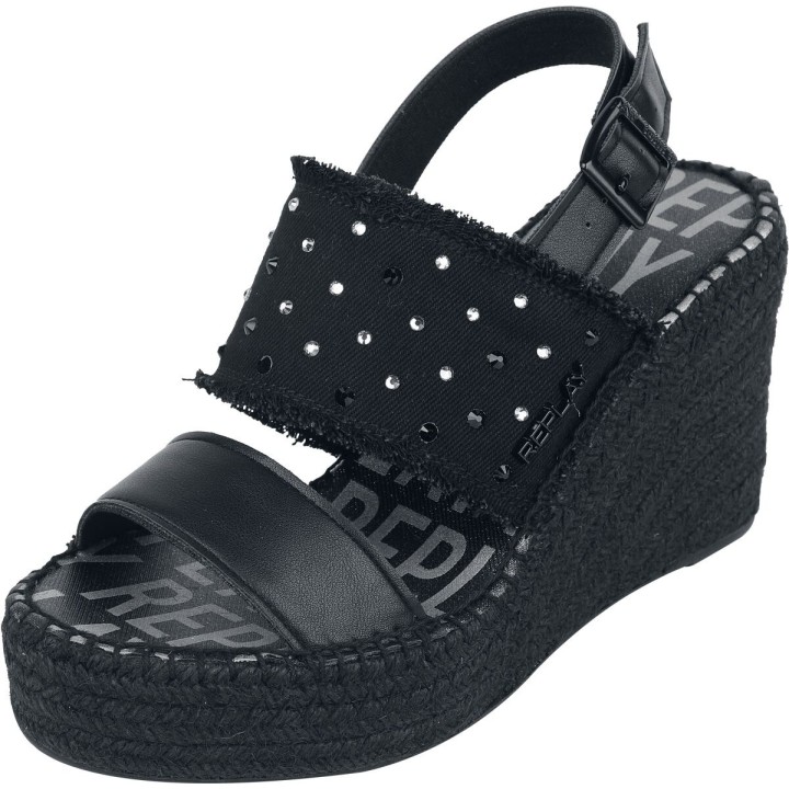 Replay Footwear Sandale - JESS DOUBLE JOY - EU36 bis EU41 - für Damen - Größe EU36 - schwarz