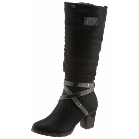 Rieker Winterstiefel, Blockabsatz, Rieker TEX-Membran, mit stylischem Zierriemchen