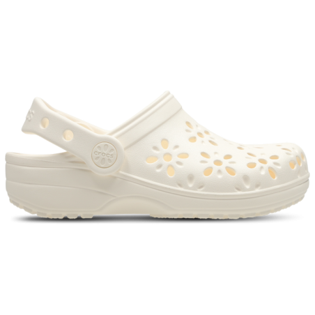 Crocs Classic Unisex Schuhe - Weiß - Größe: 32-33 - Netz/Synthetik - Foot Locker