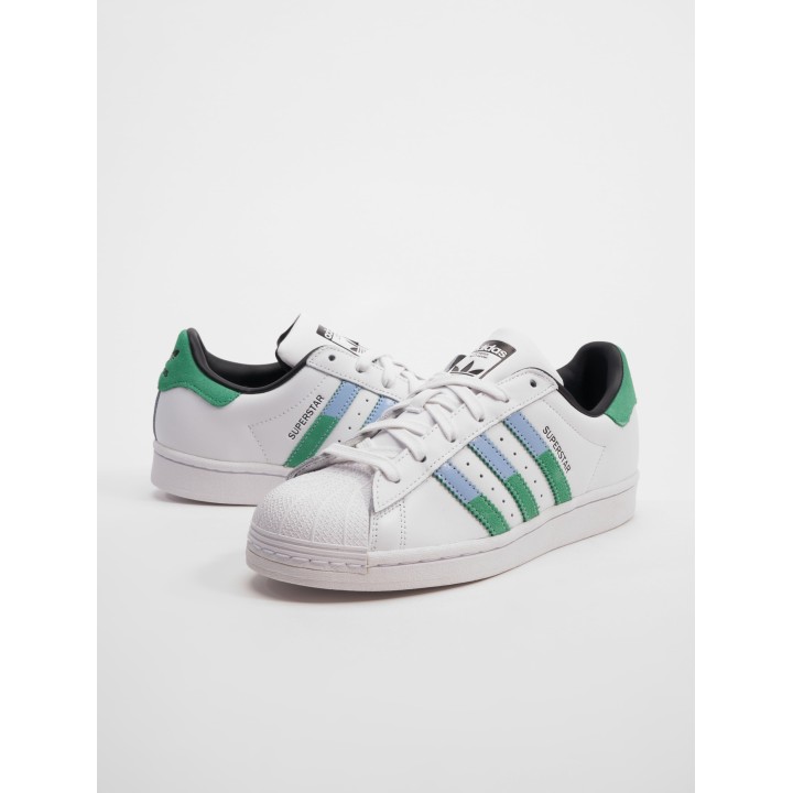 Adidas Originals Superstar Sneaker Ftwr White/Semi Screaming Green/Blue