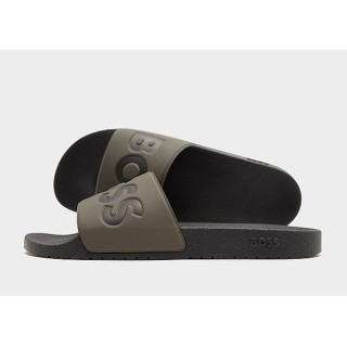 BOSS Aryeh Slides - Green - Mens, Green