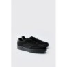 Mesh-Sneaker mit Kontrast-Einsatz - Schwarz - 41, Schwarz