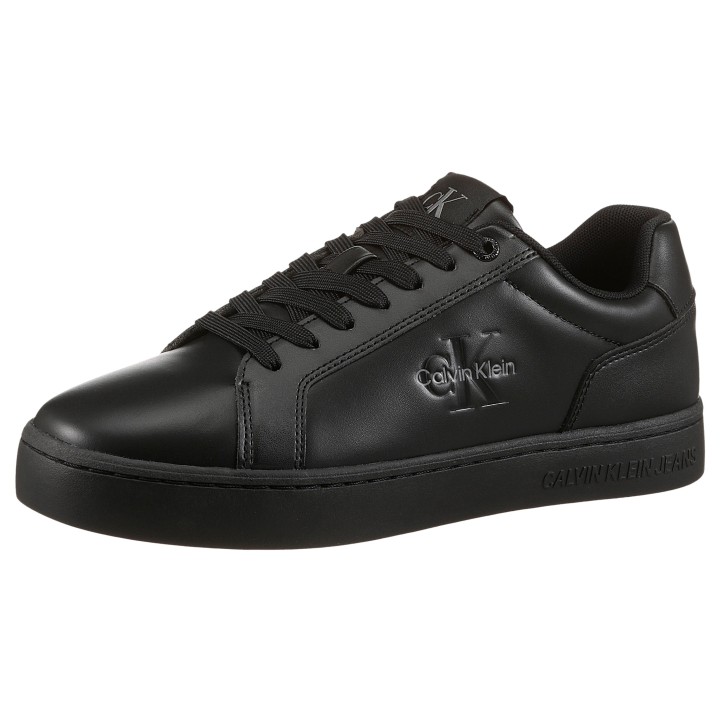 Calvin Klein Jeans Sneaker "CLASSIC CUPSOLE MONO LTH", Freizeitsneaker, Halbschuh, Schnürschuh in klassischer Optik