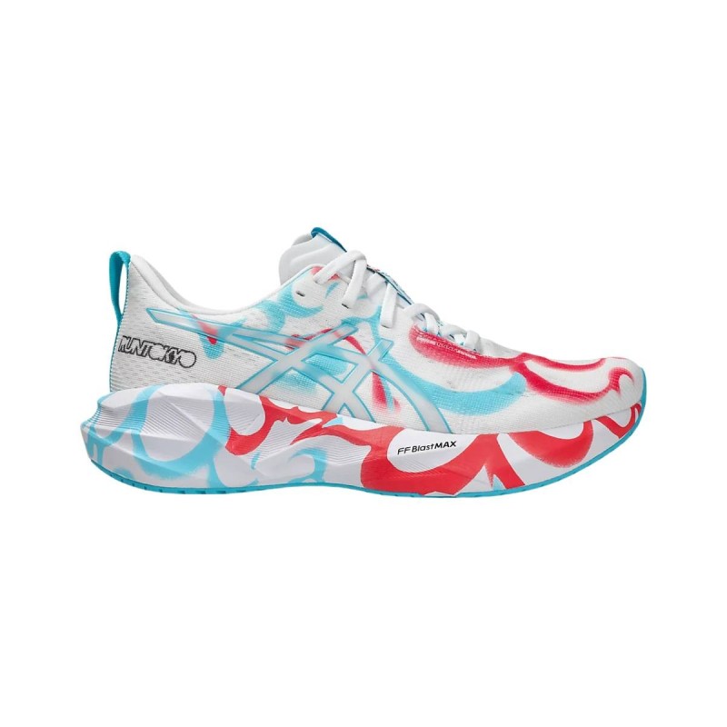 Asics Novablast 5 Tokyo Schuhe Weiß Rot SS25, Größe 40,5 - EUR
