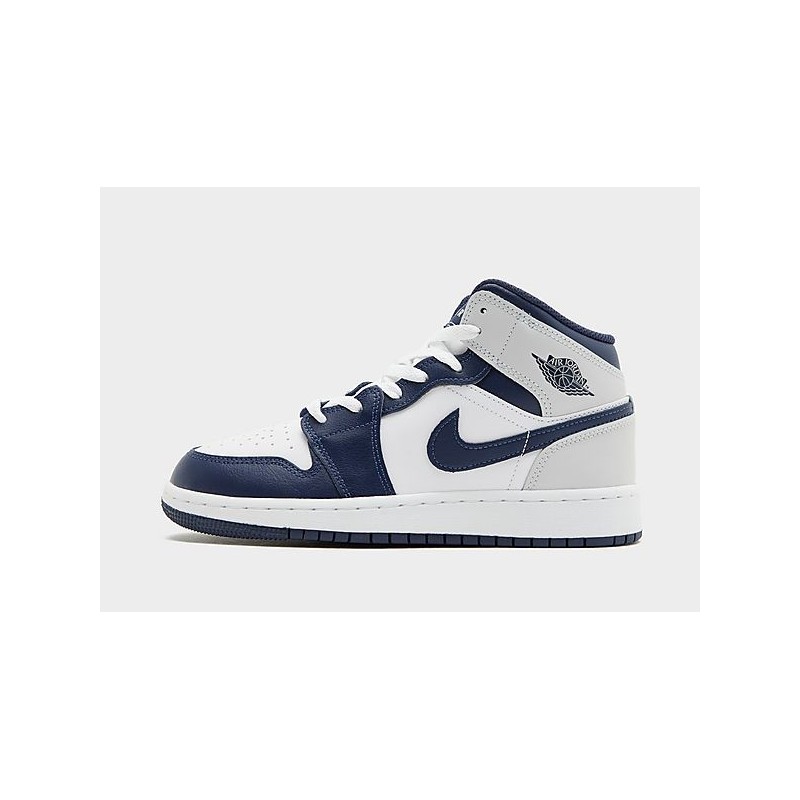 Jordan Air 1 Mid Junior - White, White