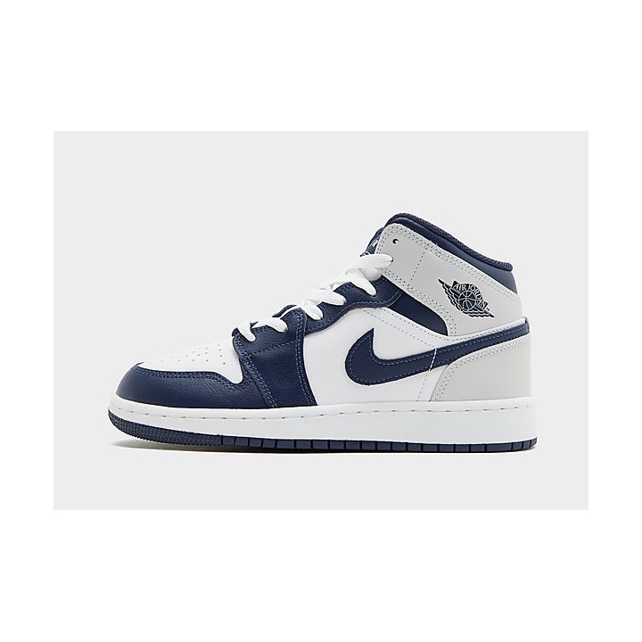 Jordan Air 1 Mid Junior - White, White