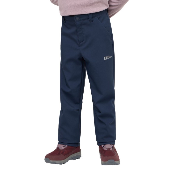 Jack Wolfskin Fourwinds Pants Kids Softshellhose Kinder 116 blue night blue