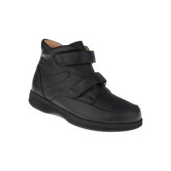tessamino | Damen Orthopädie Stiefel | Rindsleder mit Synthetikmaterial | Weite L | wechselbares Fußbett mit Microfaserüberzu