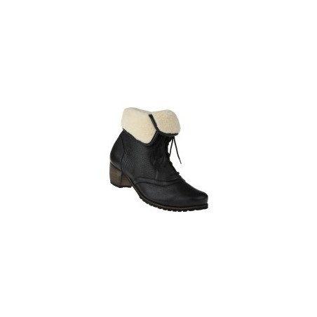 tessamino | Damen Stiefeletten | Hirschleder | Weite H | wechselbares Fußbett mit Warmfutterüberzug