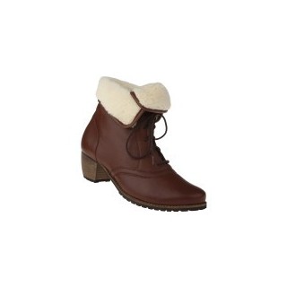 tessamino | Damen Stiefeletten | Hirschleder | Weite H | wechselbares Fußbett mit Warmfutterüberzug