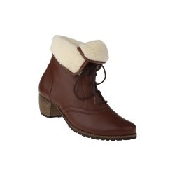 tessamino | Damen Stiefeletten | Hirschleder | Weite H | wechselbares Fußbett mit Warmfutterüberzug