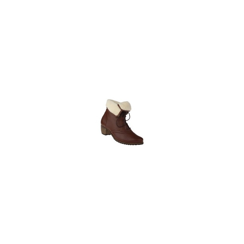 tessamino | Damen Stiefeletten | Hirschleder | Weite H | wechselbares Fußbett mit Warmfutterüberzug