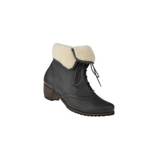 tessamino | Damen Stiefeletten | Hirschleder | Weite H | wechselbares Fußbett mit Warmfutterüberzug
