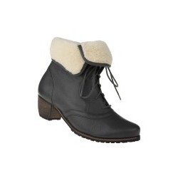 tessamino | Damen Stiefeletten | Hirschleder | Weite H | wechselbares Fußbett mit Warmfutterüberzug