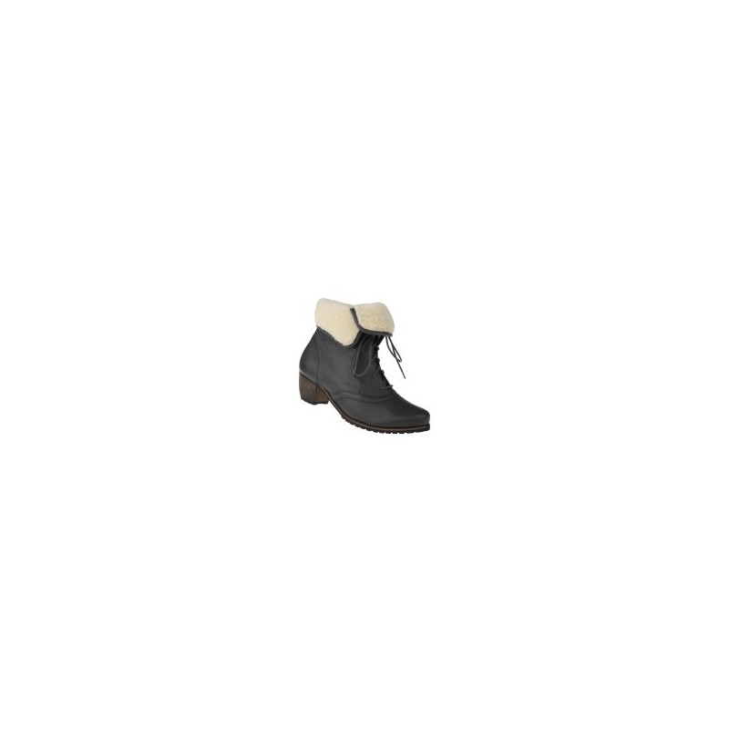 tessamino | Damen Stiefeletten | Hirschleder | Weite H | wechselbares Fußbett mit Warmfutterüberzug