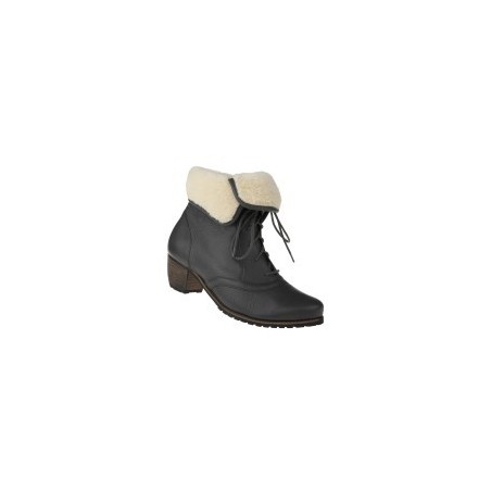 tessamino | Damen Stiefeletten | Hirschleder | Weite H | wechselbares Fußbett mit Warmfutterüberzug