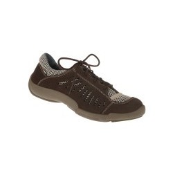 tessamino | Damen Schnürschuhe | Leder in Kombination mit Mesh | Weite G & H | wechselbares Fußbett mit Lederüberzug