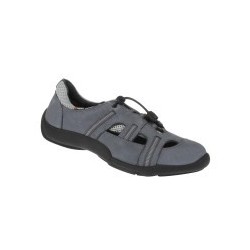 tessamino | Herren Slipper | Leder in Kombination mit Mesh | Weite H & K | wechselbares Fußbett mit Lederüberzug