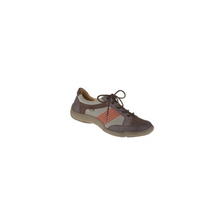 tessamino | Herren Schnürschuhe | Leder in Kombination mit Mesh | Weite H & K | wechselbares Fußbett mit Lederüberzug