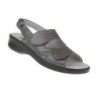 tessamino | Damen Sandalen | Sola-Stretch in Leder Optik | Weite H | wechselbares Fußbett mit Microfaserüberzug