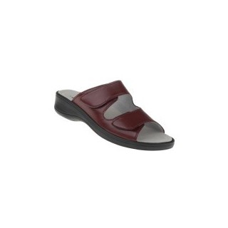 tessamino | Damen Hausschuhe | Sola-Stretch in Leder Optik | Weite H | wechselbares Fußbett mit Lederüberzug