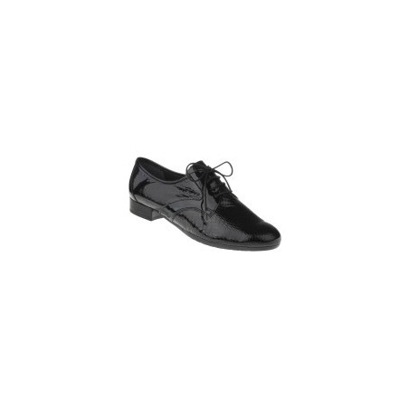 tessamino | Damen Schnürschuhe | Leder in Lack Optik | Weite G | festes Fußbett mit Lederüberzug