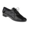 tessamino | Damen Schnürschuhe | Leder in Lack Optik | Weite G | festes Fußbett mit Lederüberzug