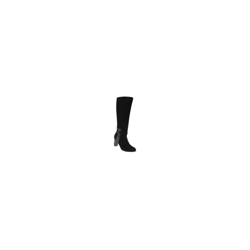 tessamino | Damen Stiefel | Veloursleder | Weite G | festes Fußbett mit Warmfutterüberzug