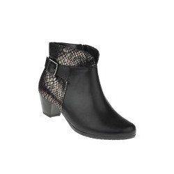 tessamino | Damen Stiefeletten | Rinds- und Ziegenleder | Weite K | festes Fußbett mit Warmfutterüberzug