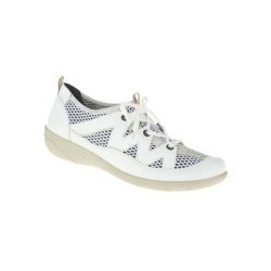 tessamino | Damen Sneaker | Leder in Kombination mit Mesh | Weite G | festes Fußbett mit Lederüberzug