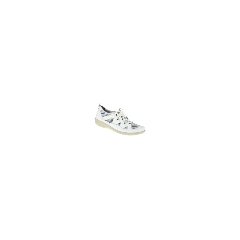 tessamino | Damen Sneaker | Leder in Kombination mit Mesh | Weite G | festes Fußbett mit Lederüberzug