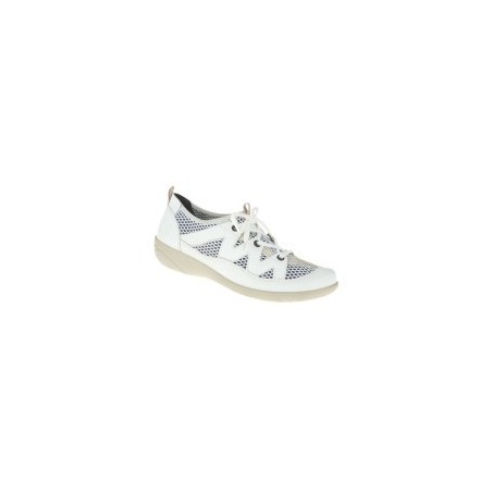 tessamino | Damen Sneaker | Leder in Kombination mit Mesh | Weite G | festes Fußbett mit Lederüberzug
