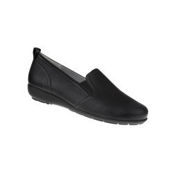 tessamino | Damen Slipper | Hirschleder | Weite H | herausnehmbares Memo-Latex Fußbett