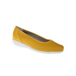 tessamino | Damen Ballerinas | Hirschleder | Weite H | herausnehmbares Memo-Latex Fußbett